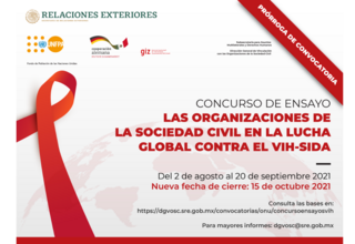 convocatoria del concurso de ensayo “Las Organizaciones de la Sociedad Civil en la Lucha Global contra el VIH-Sida”