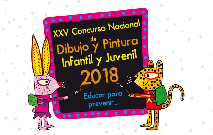 Obras ganadoras XXV Concurso Nacional de Dibujo y Pintura Infantil y Juvenil, 2018: “Educar para prevenir…”