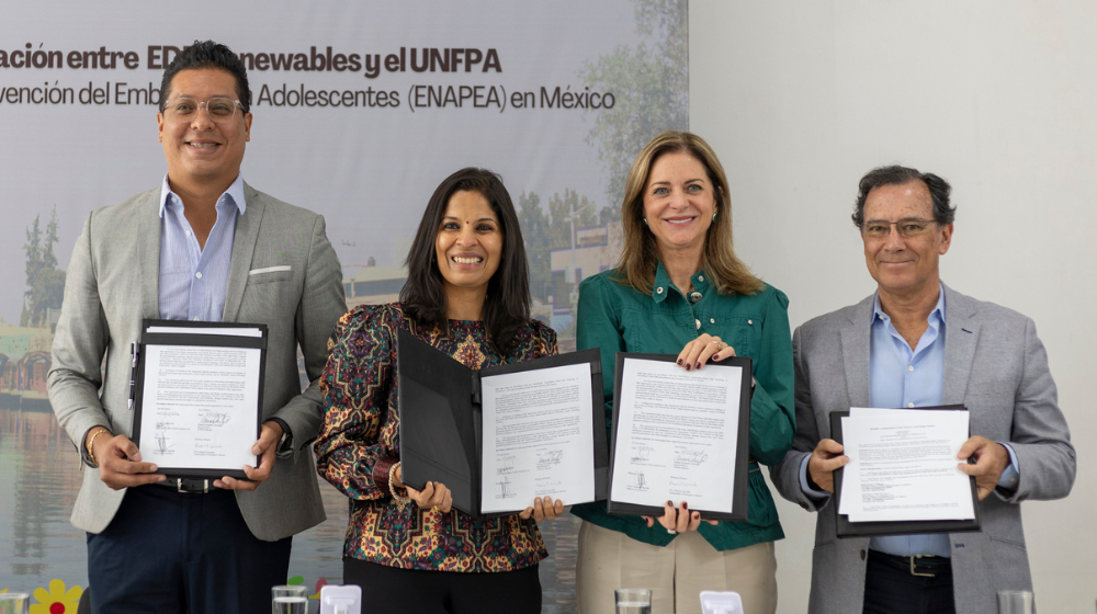 La colaboración entre UNFPA México y EDPR NA no sólo empoderará a las adolescencias, sino que también les dará el conocimiento y las herramientas para acceder a servicios de salud adaptados para las juventudes.