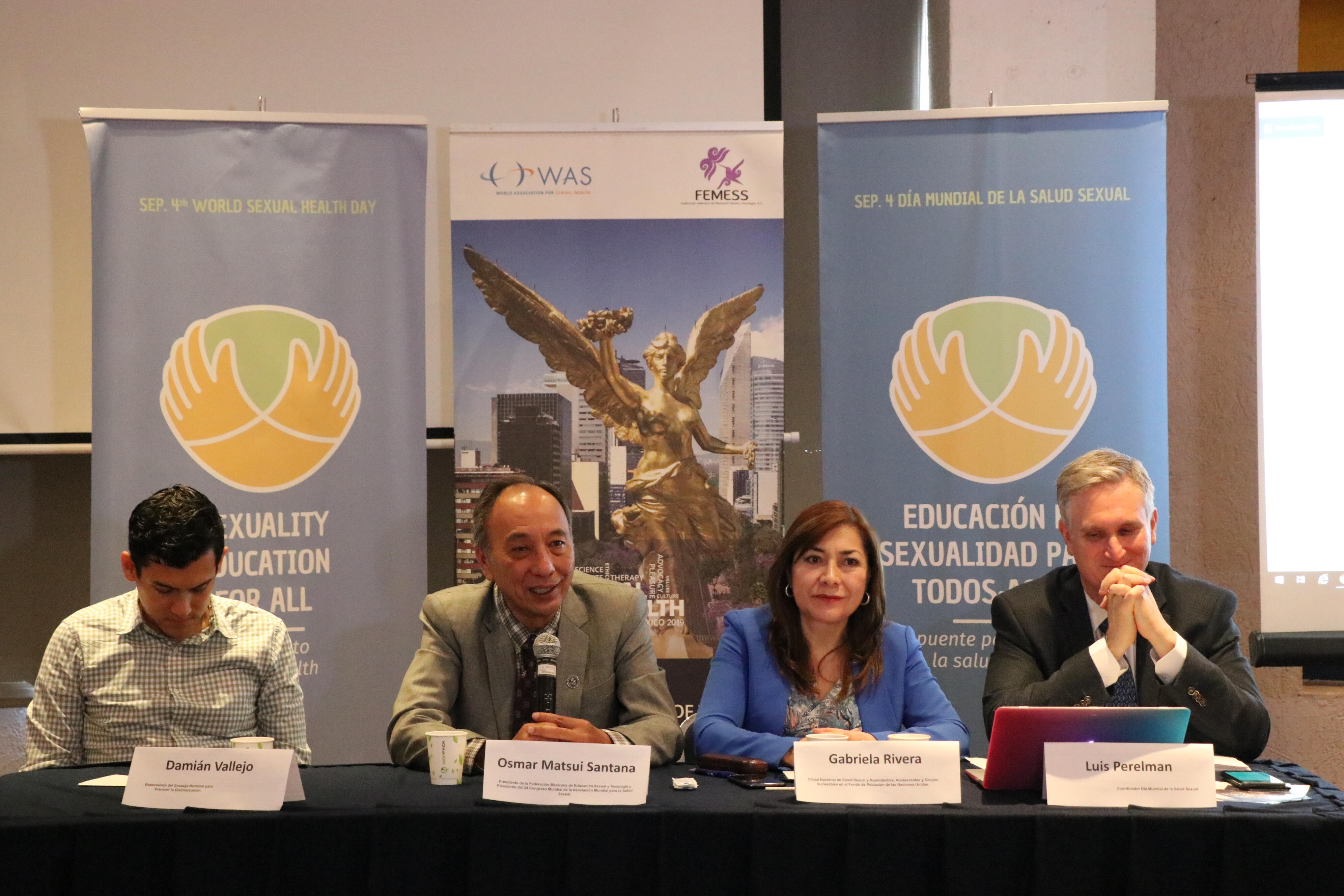 Conferencia de prensa Día Mundial de la Salud Sexual 2019