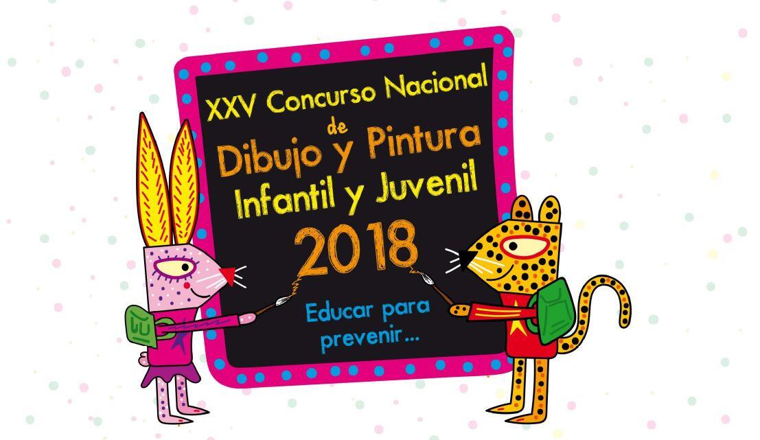 Obras ganadoras XXV Concurso Nacional de Dibujo y Pintura Infantil y Juvenil, 2018: “Educar para prevenir…”