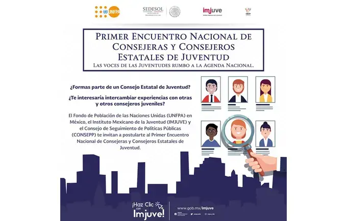 Convocatoria: Primer encuentro nacional de consejeras y consejeros estatales de juventud