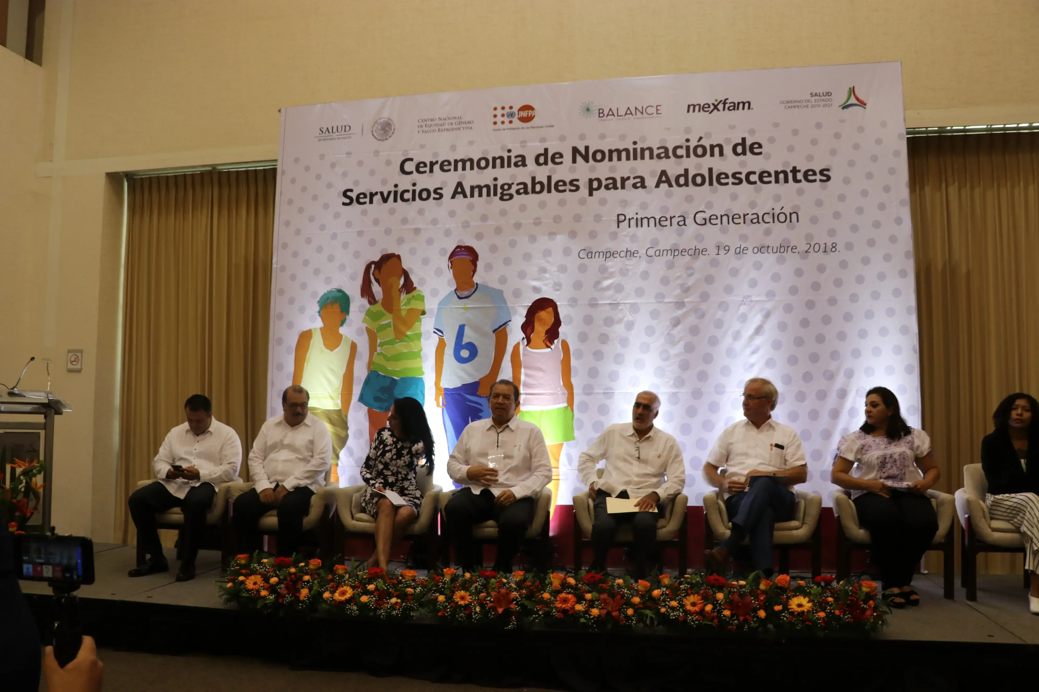 Ceremonia de Nominación de los Servicios de Salud Amigables en la ciudad de Campeche. 