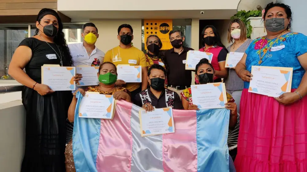 UNFPA brinda capacitaciones sobre salud sexual a comunidades trans en el Itsmo de Tehuantepec